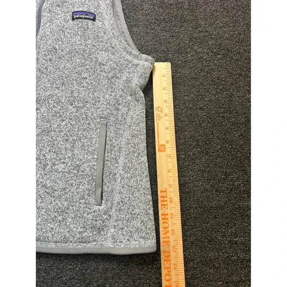 Patagonia Better Sweater Vest Gray Womens Small Full Zip Fleece Knit Outdoors - Picture 2 of 9